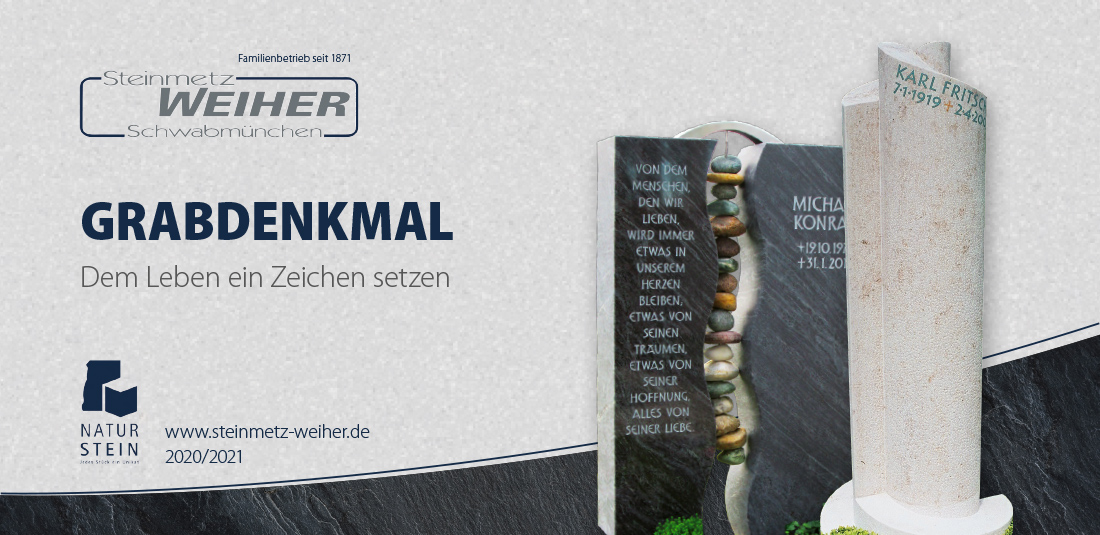 Steinmetz Weiher Grabmalkatalog 2020/2021